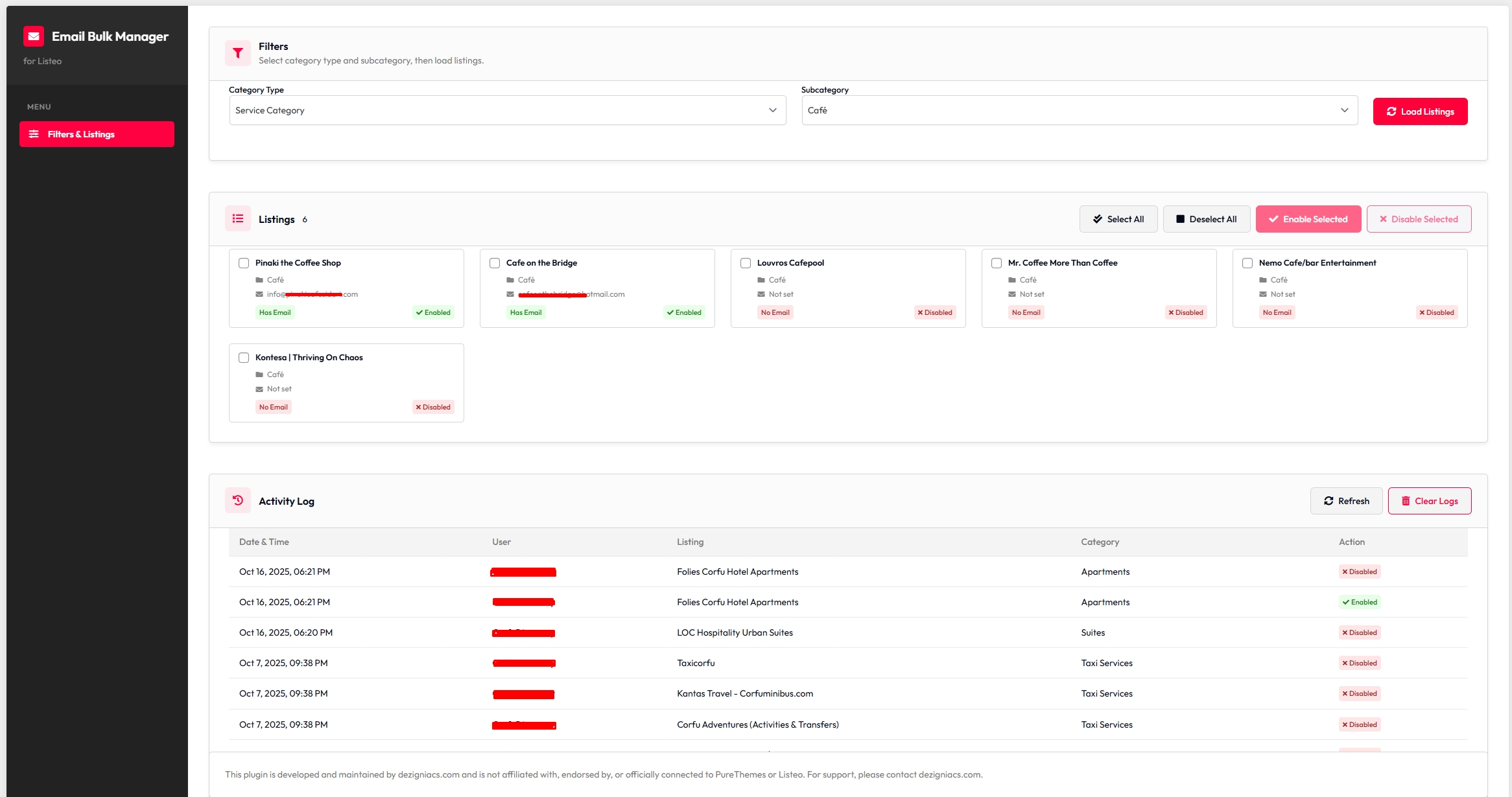 Email Bulk Manager - Product Screenshot