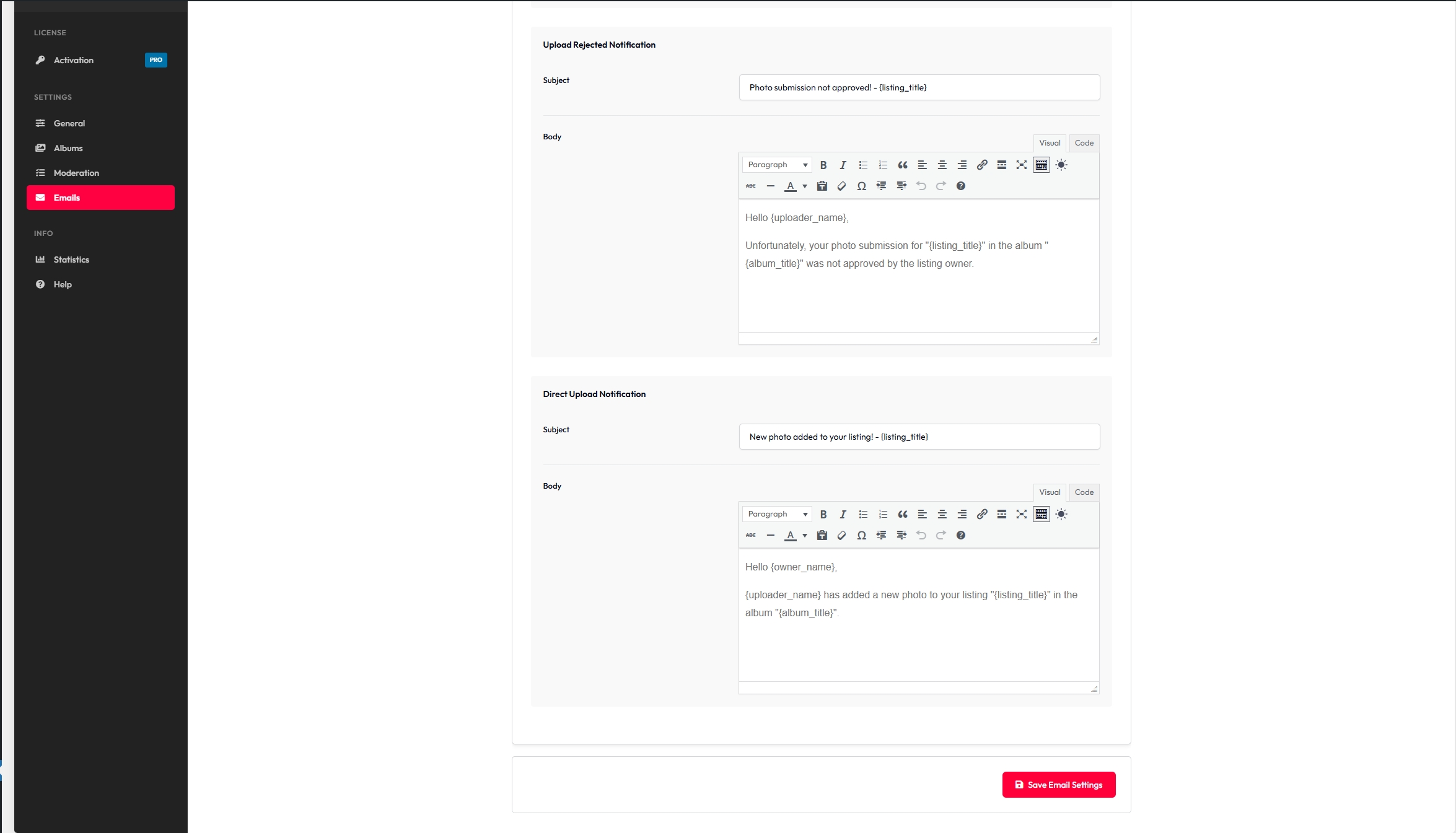Listeo Listing Albums - Screenshot 9