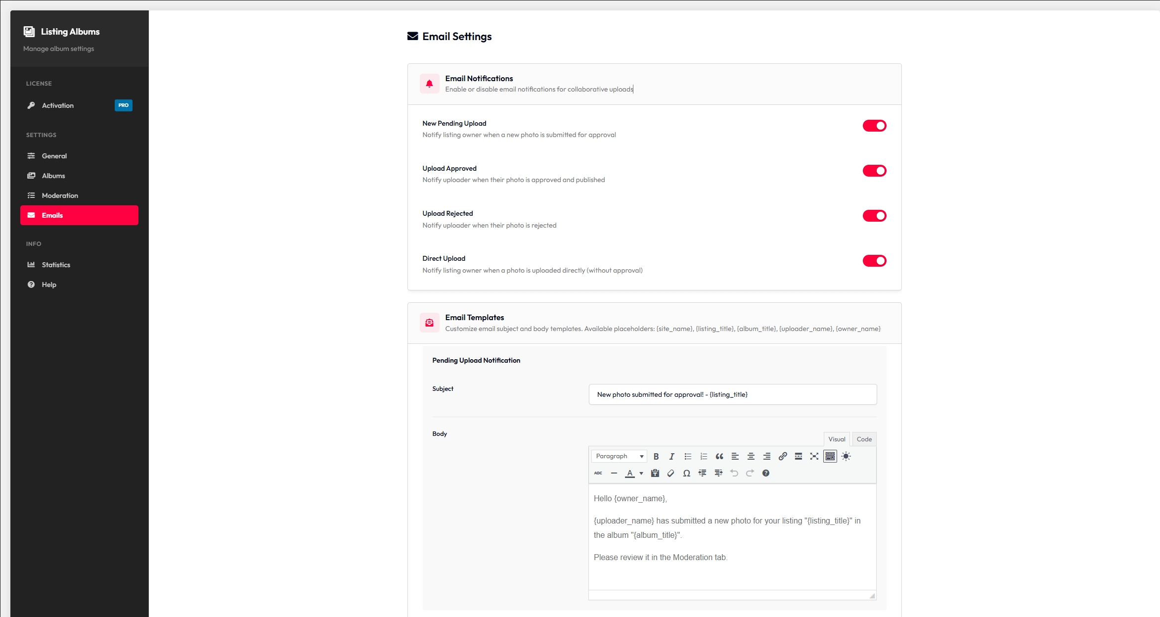 Listeo Listing Albums - Screenshot 11